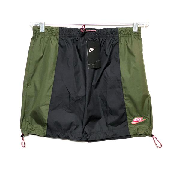 Nike Icon Clash Color Block Skirt S Athletic Sporty Bungee Drawstring Waist NWT - Picture 1 of 9